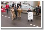 Kiltimagh Choral Society brings your Bronze Sculptures to life at St Patrick's Day Parade in Kiltimagh. Photo:  Michael Donnelly