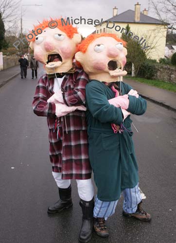 Podge & Rodge at St Patrick's Day Parade in Kiltimagh. Photo:  Michael Donnelly