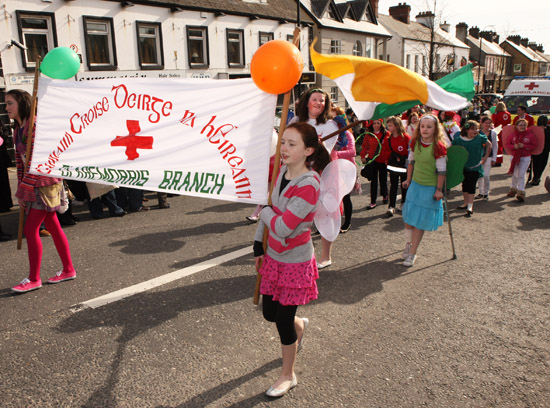 Claremorris Branch of Red Cross at the Claremorris St Patrick's Day Parade. Photo:  Michael Donnelly