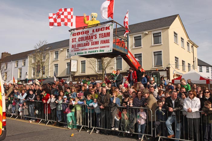 Section of crowd at the Claremorris St Patrick's Day Parade. Photo:  Michael Donnelly