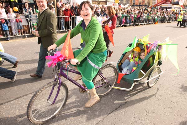 On Tow at the Claremorris St. PAtricks Day Parade. Photo Micheal Donnelly.