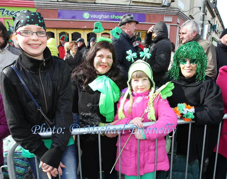Lithuanian group enjoy the Claremorris St Patricks Day Parade. Photo: © Michael Donnelly