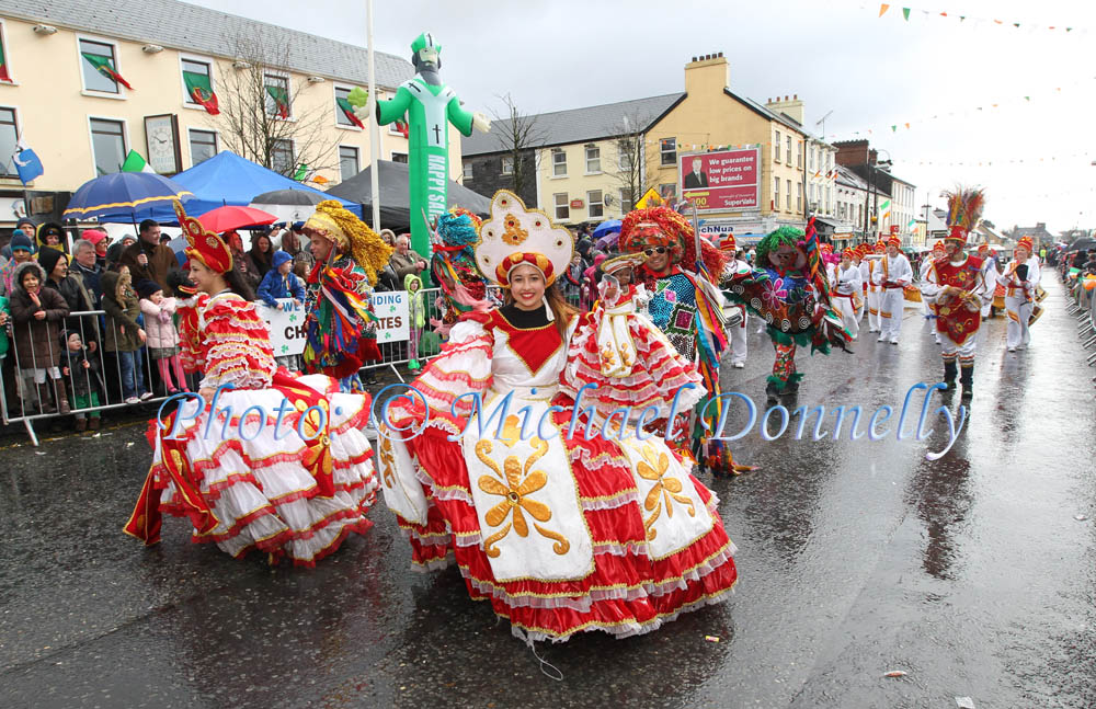 MaSamba Samba Band added Colour and occassion to the Claremorris St Patricks Day Parade. Photo: © Michael Donnelly