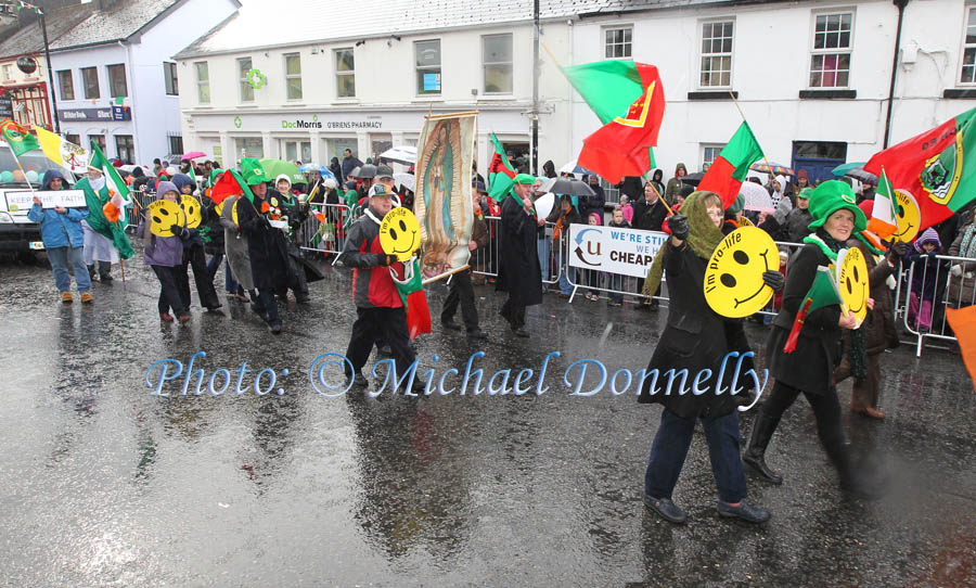 Pro-Life get their message across at the Claremorris St Patricks Day Parade. Photo: © Michael Donnelly