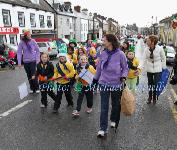 Brownies with International Flags for the Gathering at the Claremorris St Patricks Day Parade. Photo: © Michael Donnelly