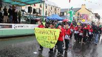 Claremorris Colts -pass the reviewing stand at the Claremorris St Patricks Day Parade. Photo: © Michael Donnelly