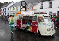 Ivana the Dressmaker with her Needle and Thread at the Claremorris St Patricks Day Parade. Photo: © Michael Donnelly