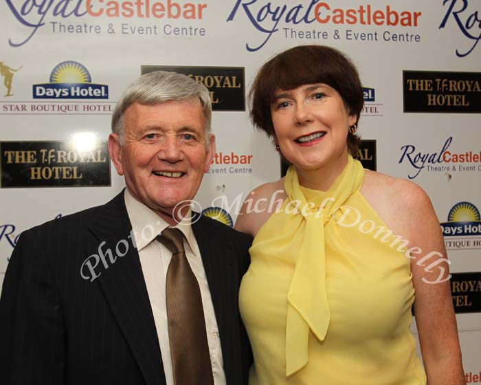 Mary Coleman Claremorris pictured  with Henry McMahon (Mainliners) at Big Tom and the Mainliners in the TF Royal Theatre Castlebar. Photo: © Michael Donnelly