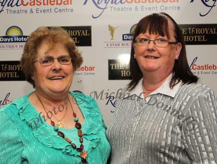 Kathleen Cuffe and Mary Gallagher Crossmolina, pictured at Big Tom and the Mainliners in the TF Royal Theatre Castlebar. Photo: © Michael Donnelly