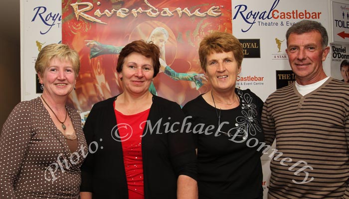 Group pictured at Big Tom and the Mainliners in the TF Royal Theatre Castlebar, from left: Kay Keane, Belmullet, Mary Harte, Lahardane; Maureen Clarke Lacken and Michael Keane, Belmullet. Photo: © Michael Donnelly