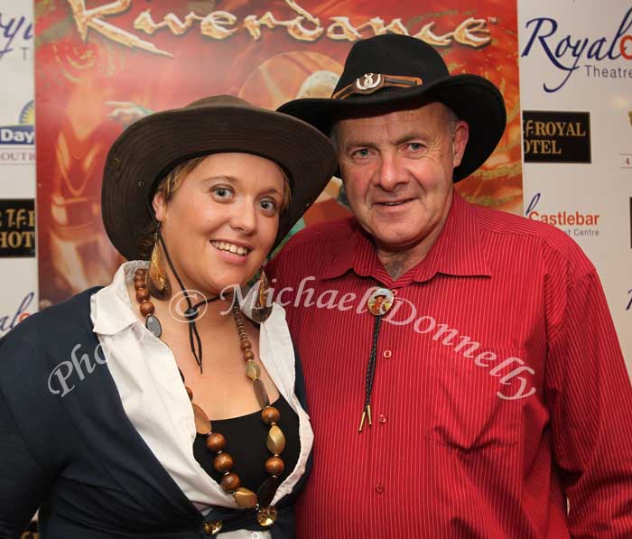 Ellen Kinnelly Kingscourt Co Cavan pictured with Martin O'Donoghue Kingscourt, (Road manager for Big Tom) at Big Tom and the Mainliners in the TF Royal Theatre Castlebar