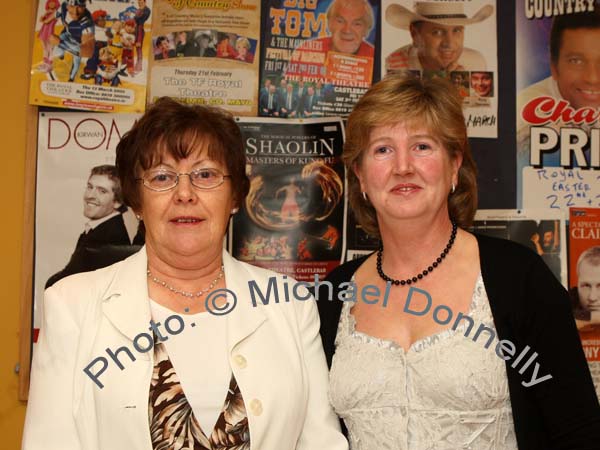 Sheila Dunne, Faulmore and Kay Keane, Belmullet, pictured at Big Tom and the Mainliners in the TF Royal Theatre, Castlebar. Photo:  Michael Donnelly