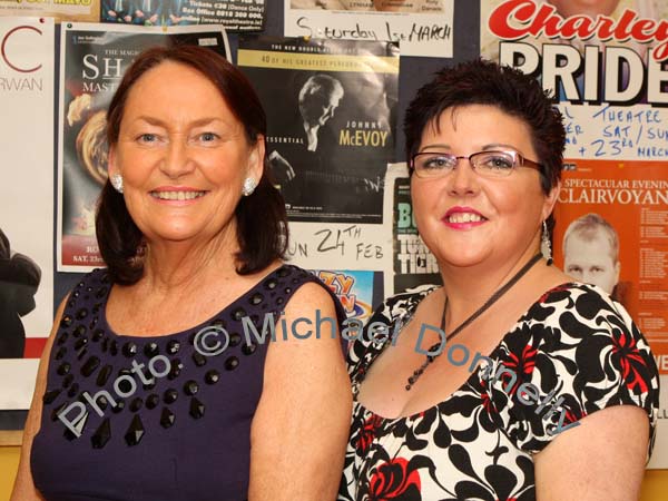 Marie Dennehy and Eileen Curtin, Dooradoyle, Limerick pictured at Big Tom and the Mainliners in the TF Royal Theatre, Castlebar. Photo:  Michael Donnelly