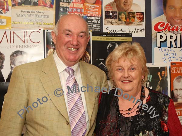 Tom an Bridget Mary Higgins, Knock, pictured at Big Tom and the Mainliners in the TF Royal Theatre, Castlebar. Photo:  Michael Donnelly