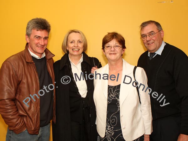 John Roche Carol Rafter, Mary and Paul Clarke, Beltra Co Sligo pictured at Big Tom and the Mainliners in the TF Royal Theatre, Castlebar. Photo:  Michael Donnelly