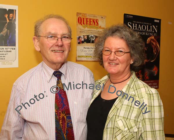 James Joyce and Helen Berry Clifden pictured at Big Tom and the Mainliners in the TF Royal Theatre, Castlebar. Photo:  Michael Donnelly