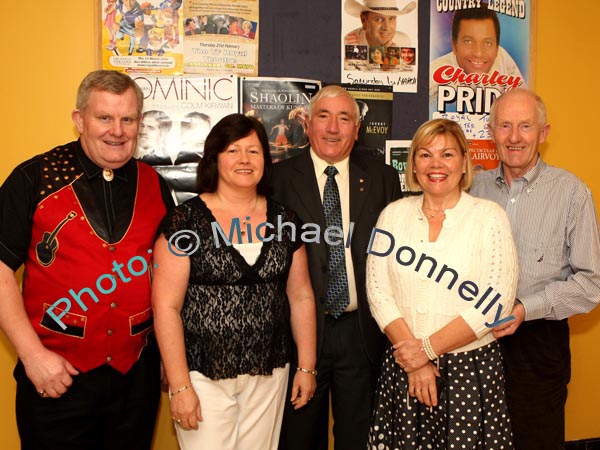 Mick Morrissey Tullamore, Patricia and John Courtney and Sally and Eamonn Connolly Castleblaney Co Monaghan pictured at Big Tom and the Mainliners in the TF Royal Theatre, Castlebar. Photo:  Michael Donnelly