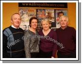 Christy and Mary Lawless, Turlough, Castlebar and pictured with Anna and Gene Kerr, Castleblaney at Big Tom and the Mainliners in the TF Royal Theatre, Castlebar. Photo:  Michael Donnelly