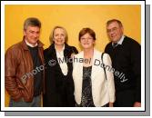 John Roche Carol Rafter, Mary and Paul Clarke, Beltra Co Sligo pictured at Big Tom and the Mainliners in the TF Royal Theatre, Castlebar. Photo:  Michael Donnelly