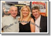 Linda Padden Belmullet pictured with Dominic Cassidy and Anthony Geraghty Belmullet at Big Tom and the Mainliners in the TF Royal Theatre, Castlebar. Photo:  Michael Donnelly