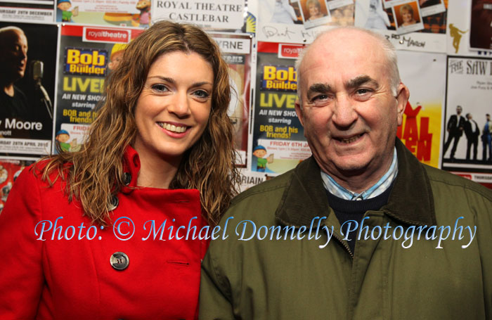 Edel and Flan Moroney, Ballyhaunis pictured at Brendan Grace in the Royal Theatre Castlebar. Photo: © Michael Donnelly Photography