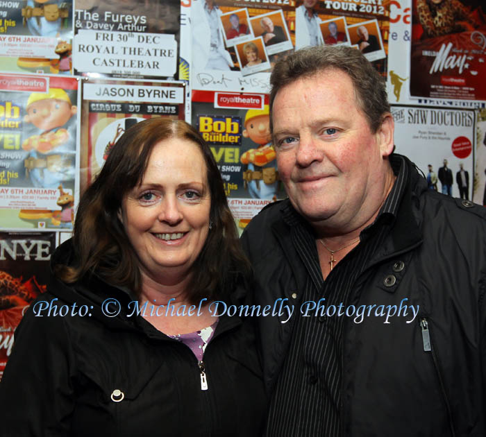 Marie Morris and Noel Henry, Glan, Kilkelly, pictured at Brendan Grace in the Royal Theatre Castlebar. Photo: © Michael Donnelly Photography