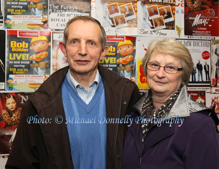 Joe and Margaret Gallagher, Caherlistrane, Galway pictured at Brendan Grace in the Royal Theatre Castlebar. Photo: © Michael Donnelly Photography