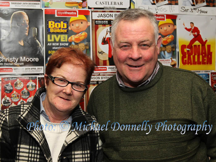 Mary and Seamus Fowley, Newtownmanor, Leitrim pictured at Brendan Grace in the Royal Theatre Castlebar. Photo: © Michael Donnelly Photography