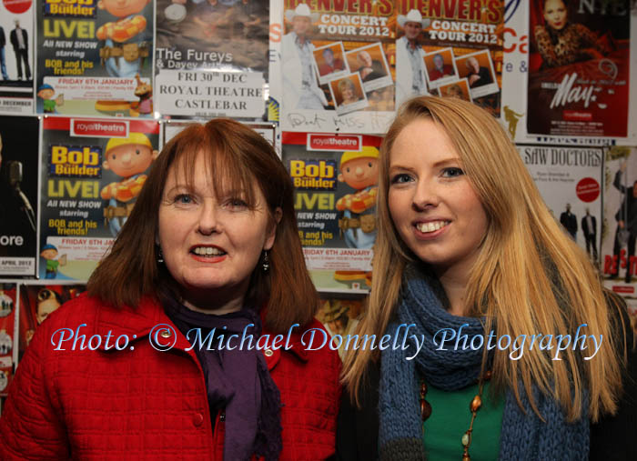 Elizabeth and Sinead Reape, Foxford, pictured at  Brendan Grace in the Royal Theatre Castlebar. Photo: © Michael Donnelly Photography