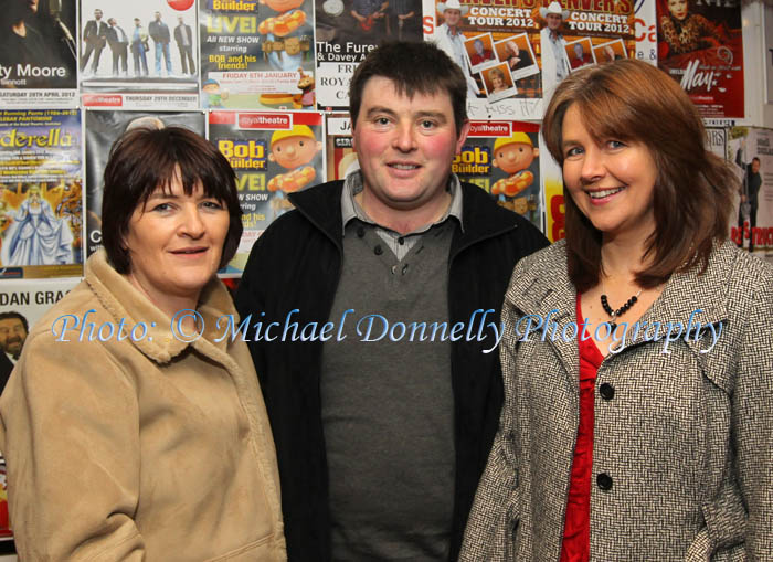 Carmel Murphy  and David and Jane McNicholas, Bohola, pictured at  Brendan Grace in the Royal Theatre Castlebar. Photo: © Michael Donnelly Photography