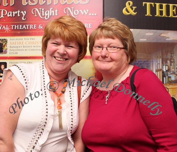 Geraldine O'Flaherty, Gort and Sandra Hope, Loughrea, pictured at Charlie Pride in the TF Royal Hotel and Theatre Castlebar. Photo:  Michael Donnelly