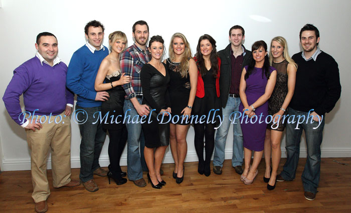 Crossmolina Ballina group at the Imelda May New Years Eve Concert in the Royal Theatre Castlebar from left: David O'Meara, Eoin McHugh, Rachel Clarke, Rory Clarke, Trish Moyles, Michelle Moyles, Marina Moyles, Noel judge, Caroline Hennigan, Kate McLoughlin, and Ian Clarke. Photo: © Michael Donnelly Photography