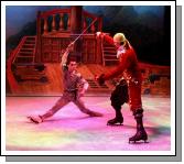 Andrey Chuvilyaev as Captain Hook and Dmitry
Naumkin as Peter Pan in "Peter Pan on Ice with the Russian Ice Stars" in the Royal Theatre, Castlebar. Photo:  Michael Donnelly