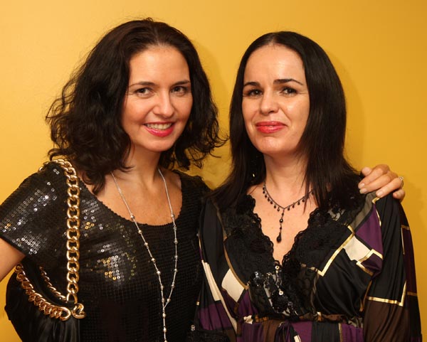 Stephanie and Rachel Burns Westport, enjoying New Years Eve at the Saw Doctors in the TF Royal Hotel and Theatre, Castlebar. Photo:  Michael Donnelly