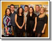 Enjoying New Years Eve at the Saw Doctors in the TF Royal Hotel and Theatre, Castlebar, from left: Kelley Hennigan, Castleconnor; and Patrick Moyles, Patricia Moyles Brendan Hughes, Marina Moyles, Damian Syron and Michelle Moyles, Crossmolina. Photo:  Michael Donnelly