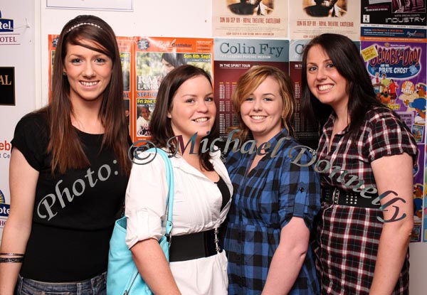 Tourmakeady  ladies pictured at "The Script" in the TF Royal Theatre Castlebar, from left: Caitriona Daly,  Maureen Heneghan and Grace adn Aisling Meenaghan. Photo: © Michael Donnelly