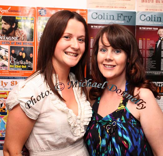 Grace Finan and Mairead Flynn, Castlebar pictured at "The Script" in the TF Royal Theatre Castlebar. Photo: © Michael Donnelly