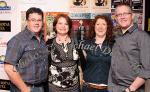 Pictured at "The Script" in the TF Royal Theatre Castlebar, from left: Damian Caldwell Donegal, Una and Shelley Cunnane, Knock, and Paul Ward, Donegal