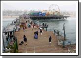 Pier at Santa Monica, California, with Ferris Wheel in background. Photo Michael Donnelly