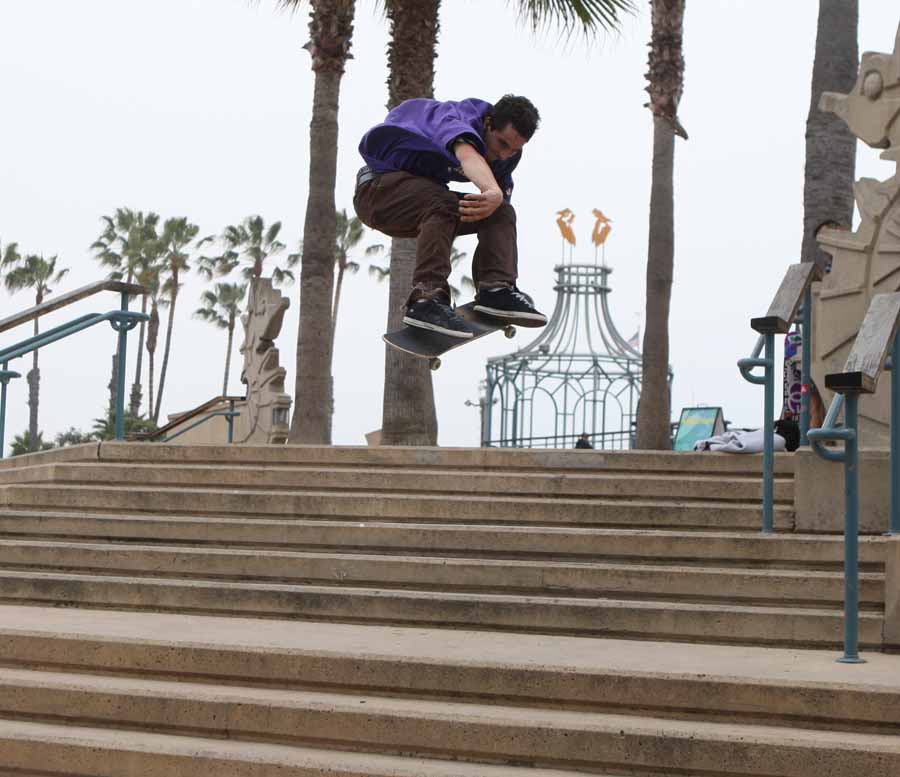 Practice makes perfect at Santa Monica CA. Photo Michael Donnelly