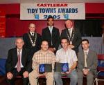 Winners in the Commercial Business section of the Castlebar Tidy Towns Competition pictured at the presentation of prizes in the TF Royal Hotel and Theatre Castlebar, front from left: Joe Butler, committee; Joe Togher of Togher Tyres Breaffy Rd, 2nd; Chris Flynn of Arro Home Depot Breaffy Rd, 3rd and Ronan Ward, Chairman Castlebar Tidy Towns committee; At Back: Cllr Blackie Gavin, Mayor of Castlebar Town Council; Tony Neutze, General Manager SuperValu Castlebar and Pat Murray President Castlebar Chamber of Commerce.  Photo: Michael Donnelly.