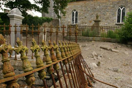 A study of railings at the Church of Ireland Killala