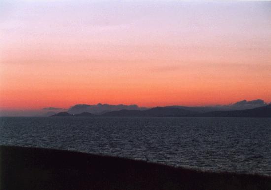 Red sky over Clew Bay 