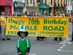 Happy Birthday McHale Road  - St. Patricks Day Parade Castlebar Co. Mayo. 17 March 2005. Photo Mark Kearney.
