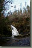 The waterfall in Tourmakeady Wood can be very spectacular in wet weather when there is a good flow in the River
