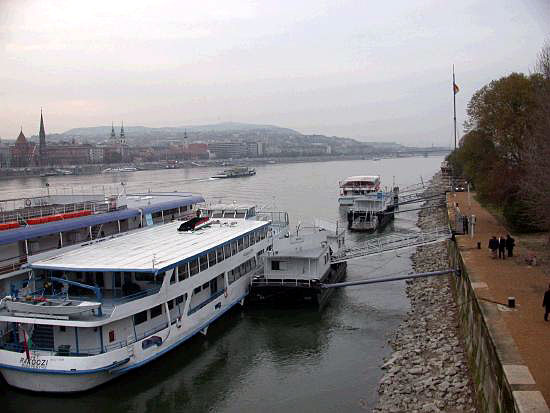 There are a number of floating restaurants and plenty of sightseeing craft up and down the Danube.