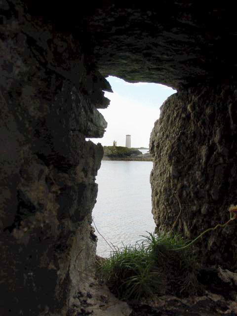 The view from Cromwell's Fort. Built in 1652 Cromwell turned the island into a penal colony for priests.