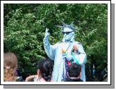 Liberty gives the two fingers in Battery Park