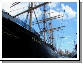 Sailing ship Peking at Southport with Brooklyn in the background