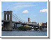 The Brooklyn Bridge - heading to Brooklyn from the lower end of Manhattan